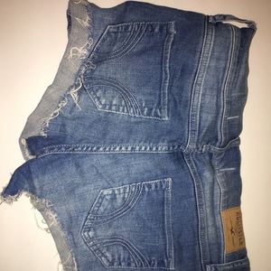 Hollister Mid-rise sparkly/sequins  jean shorts!